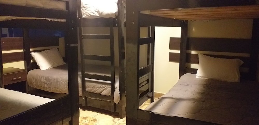 Кровать в общем номере hostel el mirador del inka