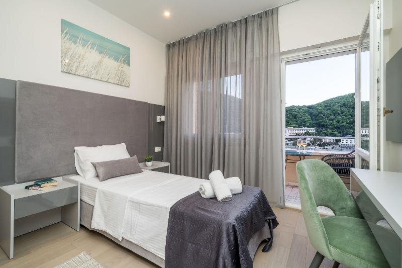 Standard Einzel Zimmer mit Balkon und mit Meerblick Art Hotel Dubrovnik
