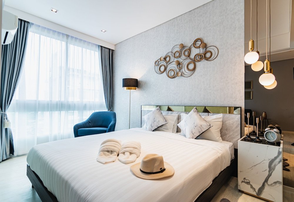 Luxe double appartement avec balcon et Aperçu océan Veranda Beachfront Residence Pattaya