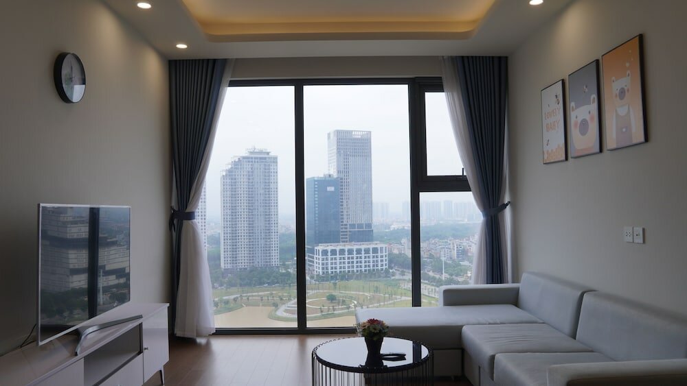 Familie Apartment 2 Schlafzimmer mit Balkon und mit Stadtblick Anstay Luxury Life 3 BRs Matrix One