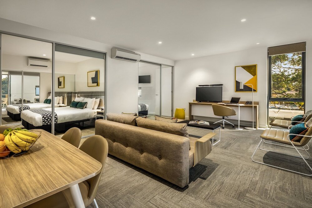 Апартаменты Deluxe с 2 комнатами с балконом Quest Macquarie Park