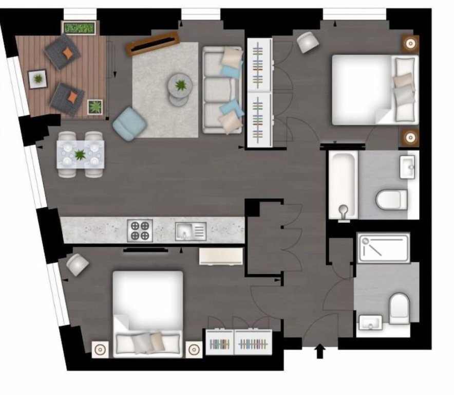 Apartamento Manhattan Loft Inspired 2 Bed