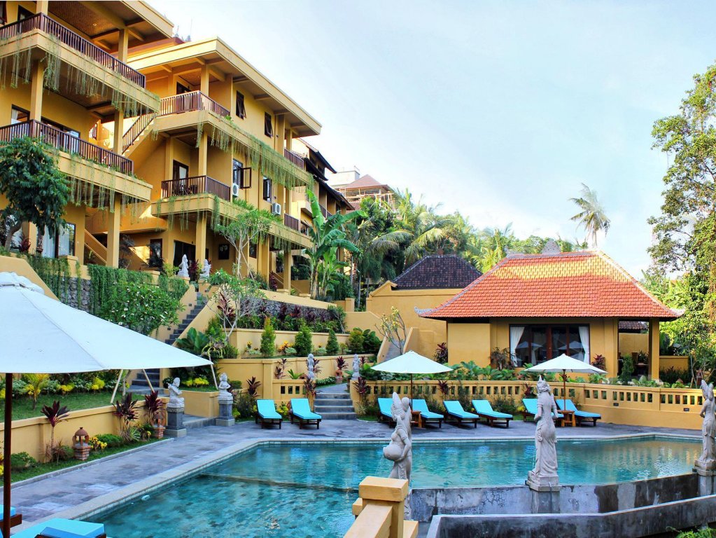Bett im Wohnheim Sri Aksata Ubud Resort by Adyatma Hospitality