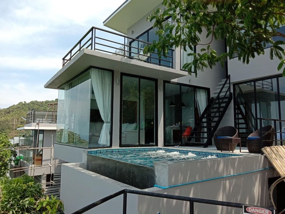 Familie Villa 3 Zimmer mit Balkon und mit Meerblick Scenery Samui