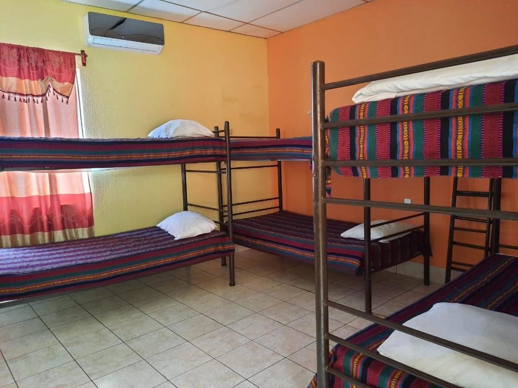 Кровать в общем номере Green Monkey Hostel