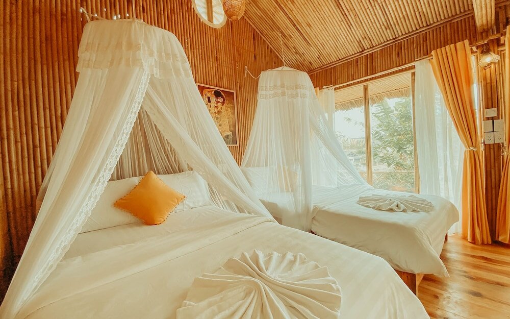 Кровать в общем номере Nay Bungalow Dalat