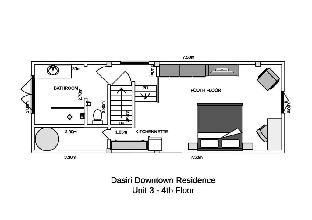 Apartamento Dasiri Downtown Residence Unit 3