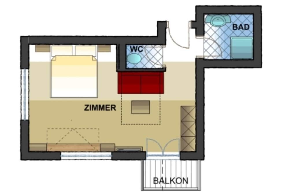 Standard room with balcony Alpina Wagrain
