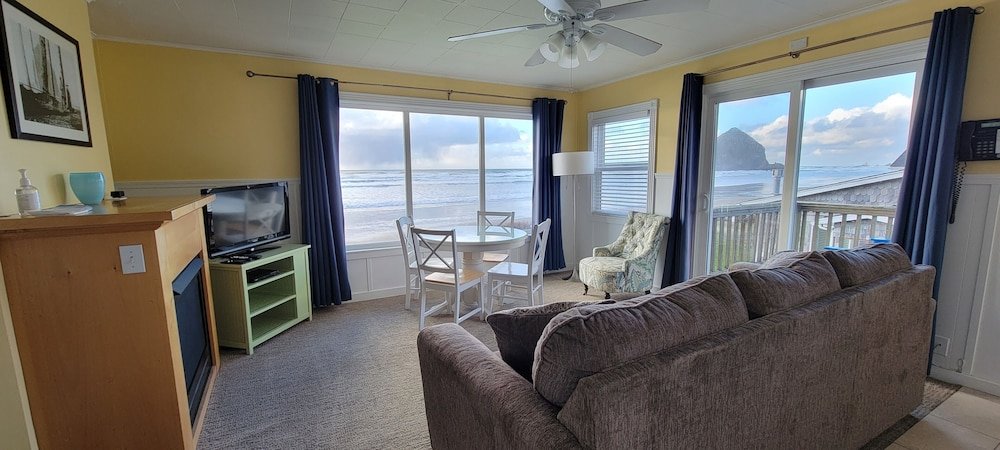 Suite con balcón y con vista Sea Sprite at Haystack Rock