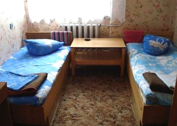 Bett im Wohnheim Russia