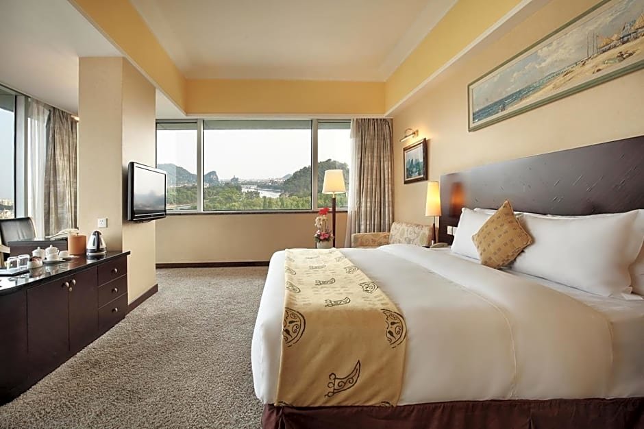 Habitación De lujo con vista al lago Guilin Lijiang Waterfall Hotel