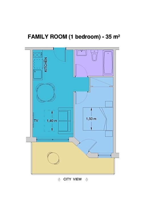 Standard Family room Aparthotel Miami Park