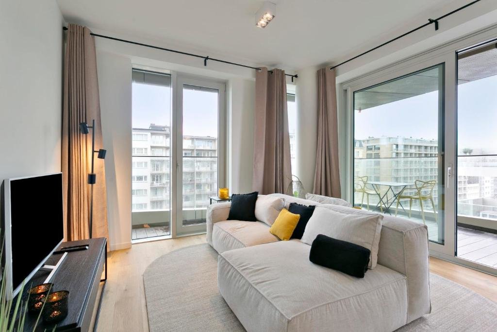 Apartamento Bright and modern apartment with terrace near Ostend beach