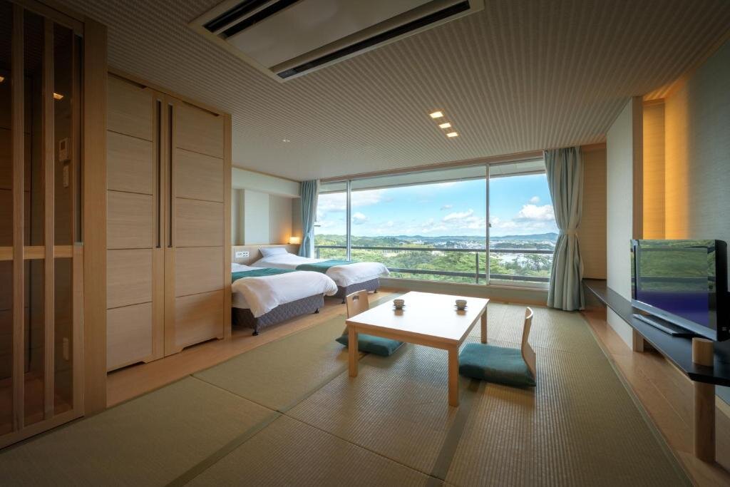 Семейный номер Standard с видом на море Hotel Matsushima Taikanso