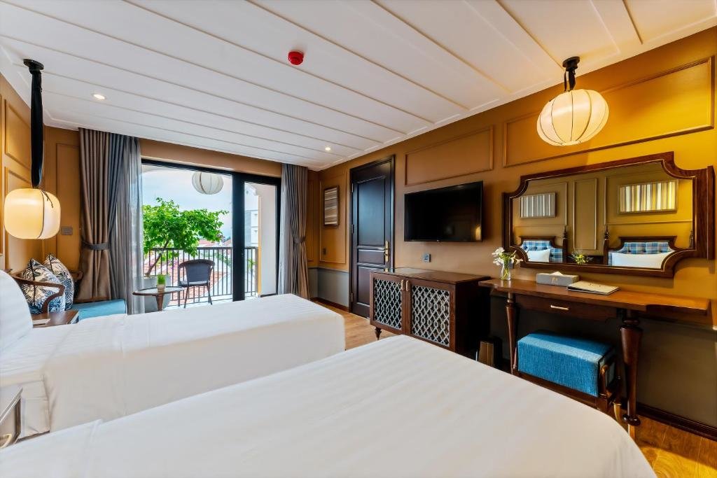 Deluxe double chambre avec balcon Son Hoi An Boutique Hotel & Spa