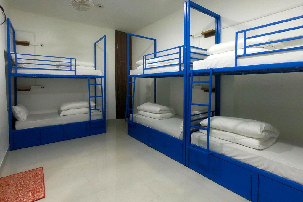 Кровать в общем номере (женский номер) Live Free Hostel Varanasi