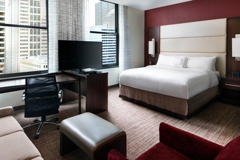 Кровать в общем номере Residence Inn by Marriott Chicago Downtown/Loop
