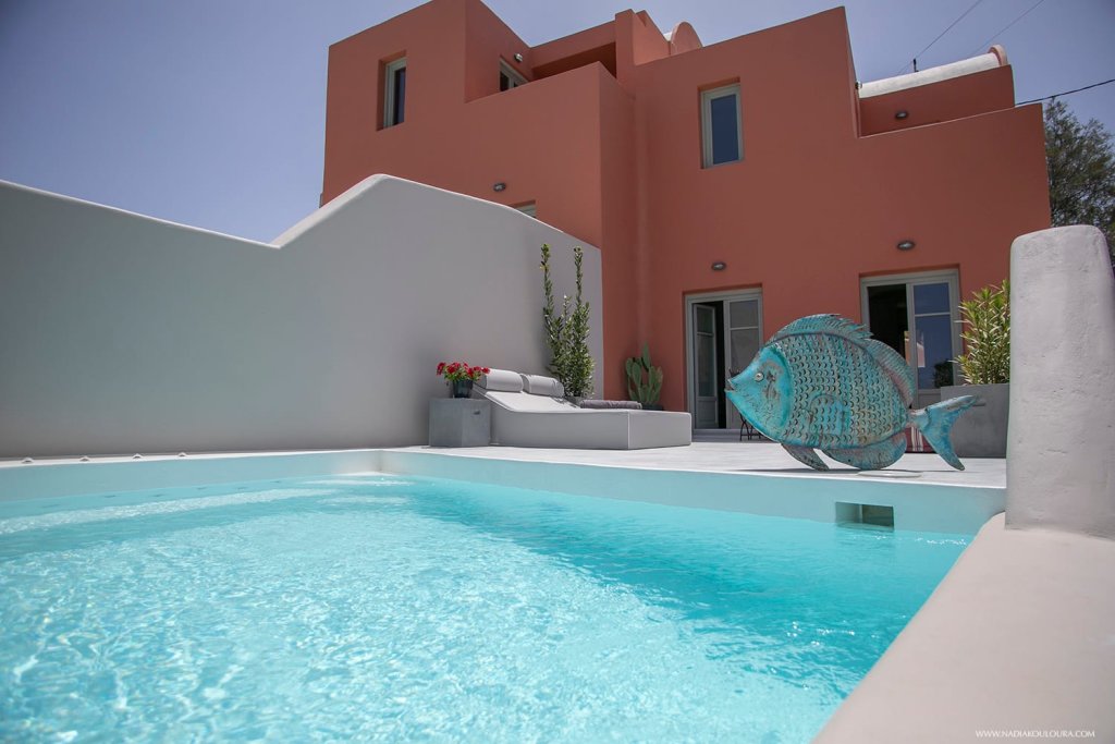Вилла Superior с 2 комнатами с видом на закат Pink Freud Villas Santorini