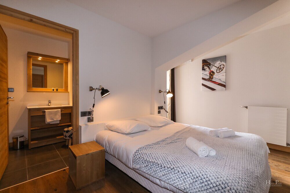 Apartment 2 Schlafzimmer mit Balkon TERRESENS - Les Fermes du Mont-Blanc