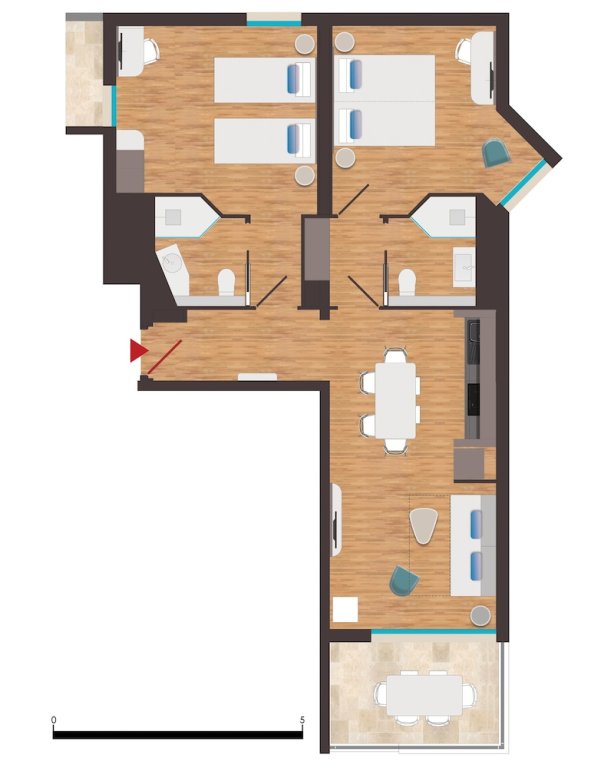 2 Bedrooms Apartment with balcony Residence de Tourisme Ajaccio Amirauté