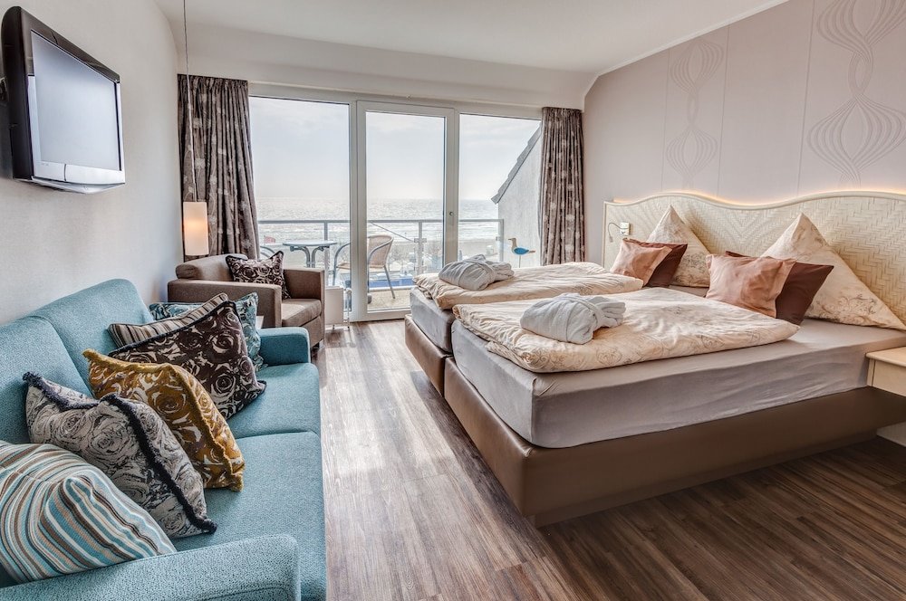 Économie double chambre avec balcon et Vue mer Ostsee-Hotel
