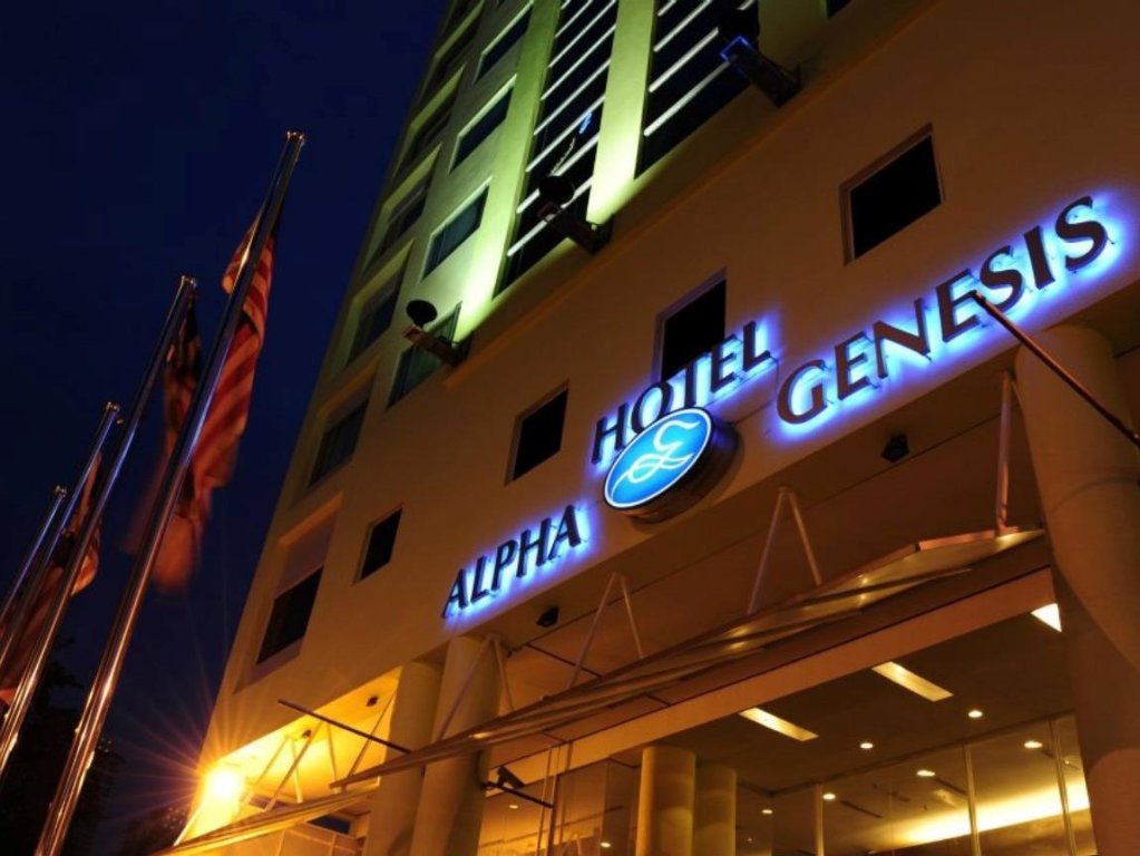 Кровать в общем номере Alpha Genesis Hotel Bukit Bintang