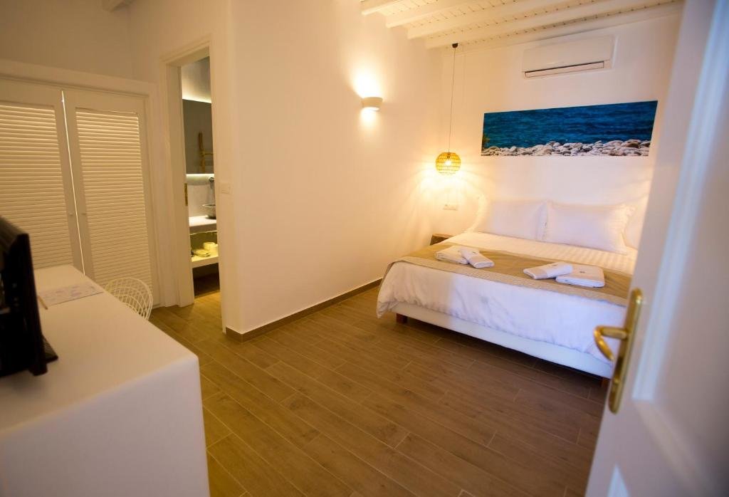 Люкс с 2 комнатами с видом на море Seethrough Mykonos Suites
