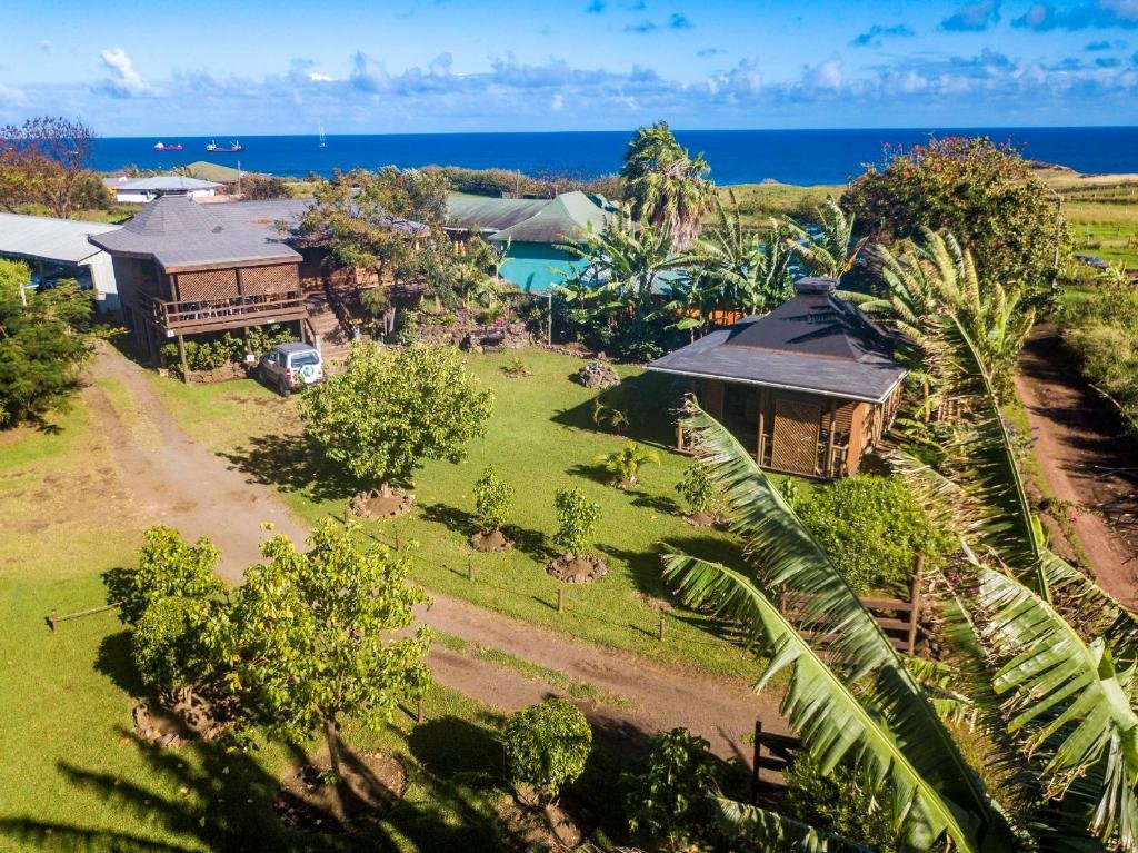 Habitación doble Estándar con balcón y con vista al mar Cabañas Tokerau