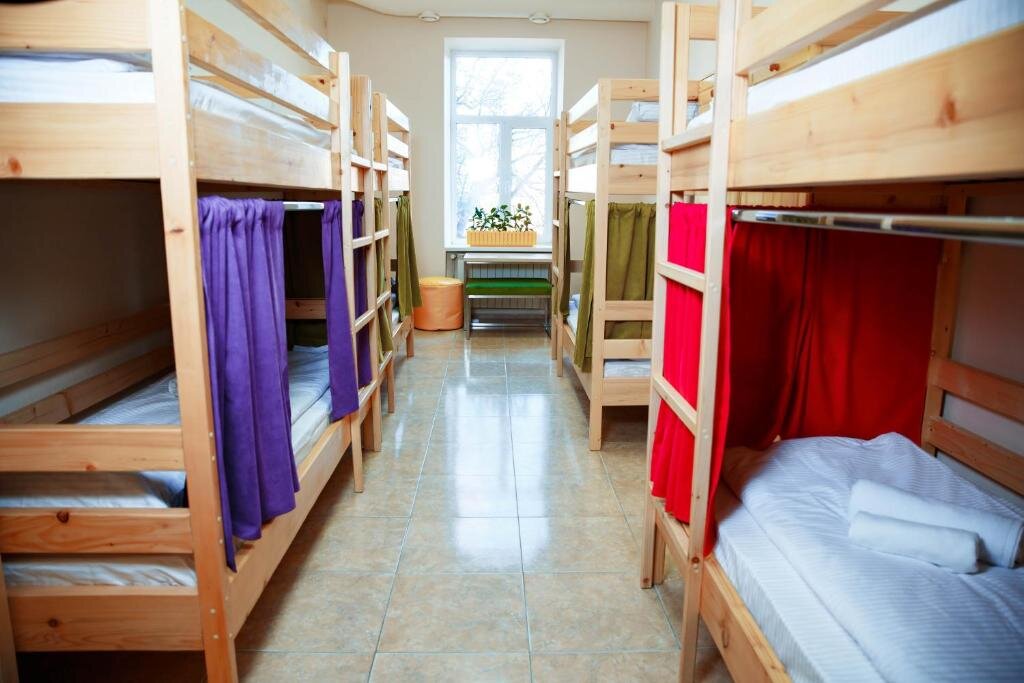 Кровать в общем номере Coin Apartments & Hostel