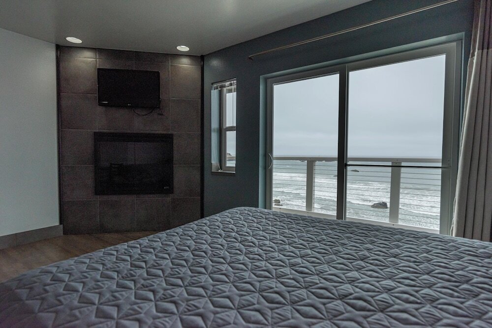 Deluxe double chambre avec balcon Sunset Oceanfront Lodging