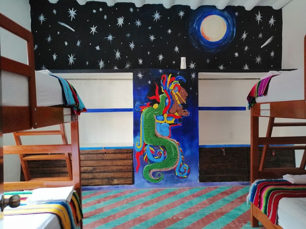 Кровать в общем номере Hostel Casa Xtakay