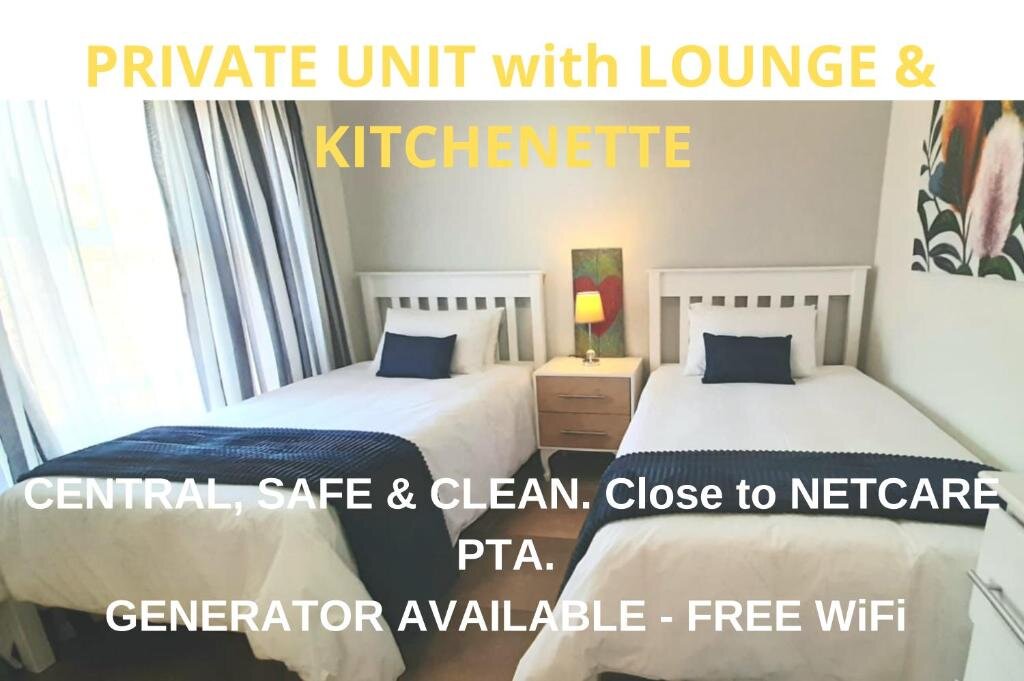 Apartamento Private Unit with Kitchenette just 10mins to Netcare PTA Hospital