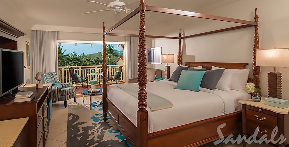 Habitación club Estándar 1 dormitorio con vista parcial al océano Sandals Grande St. Lucian - ALL INCLUSIVE Couples Only