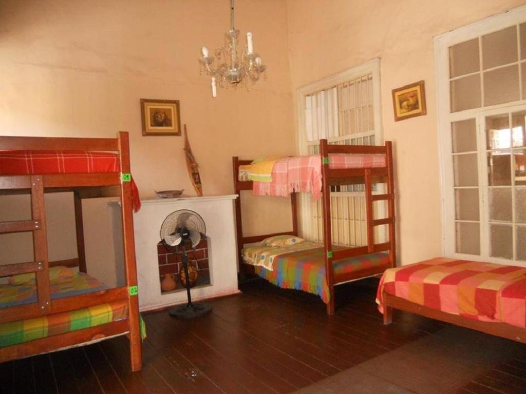 Кровать в общем номере El Mochilero