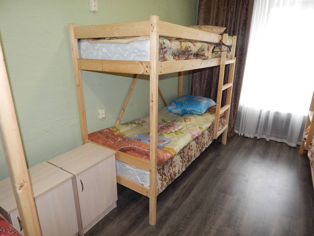 Bett im Wohnheim Hostel Romanov