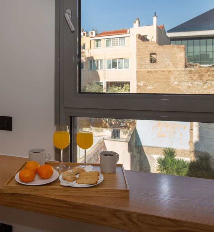 Апартаменты c 1 комнатой с балконом и с видом на город Acropolis Golden Suites by GHH