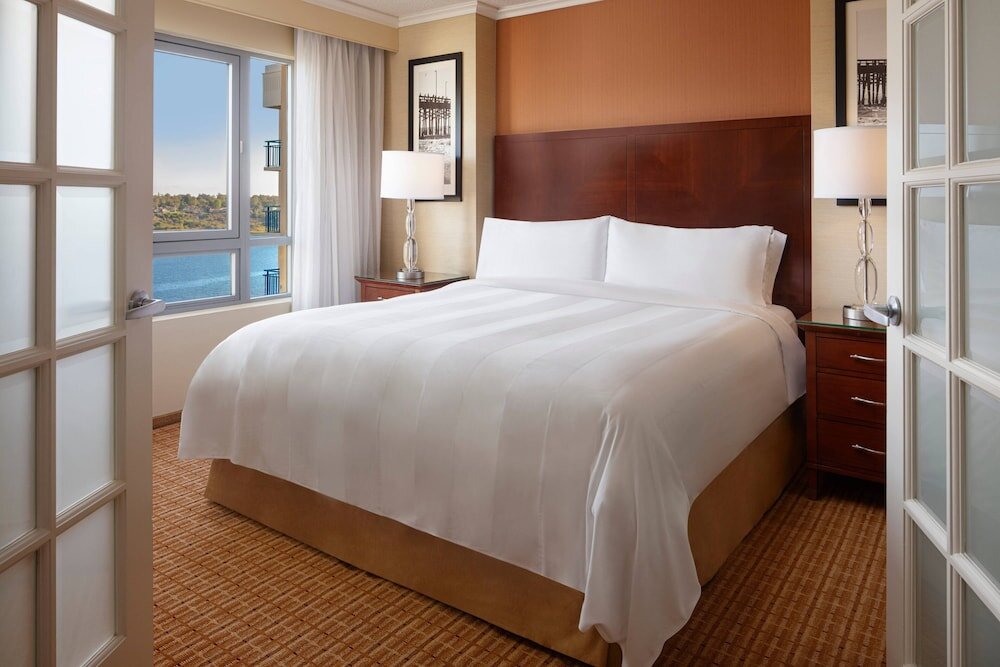 Suite 1 camera da letto con vista sulla baia Newport Beach Marriott Bayview