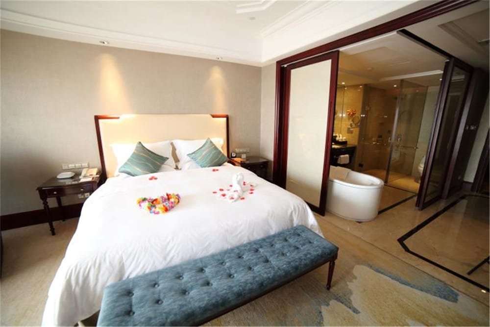 Standard Doppel Zimmer mit Flussblick Qianjiang Junting Hotel, Haining