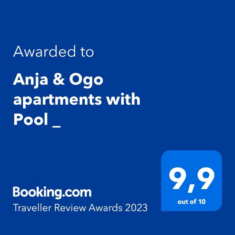 Appartement Anja & Ogo apartments with Pool _