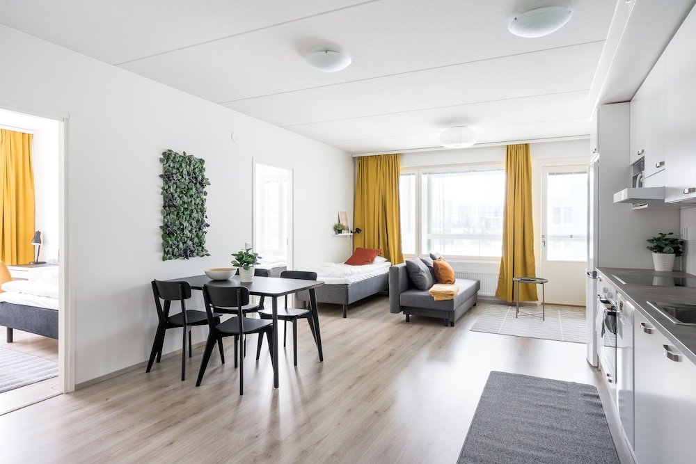Апартаменты Standard с 2 комнатами с балконом Hiisi Homes Vantaa Keimolanmäki