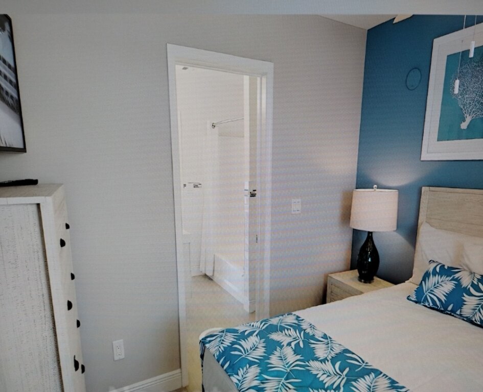 Suite 1 dormitorio frente a la playa Morritts Tortuga Club