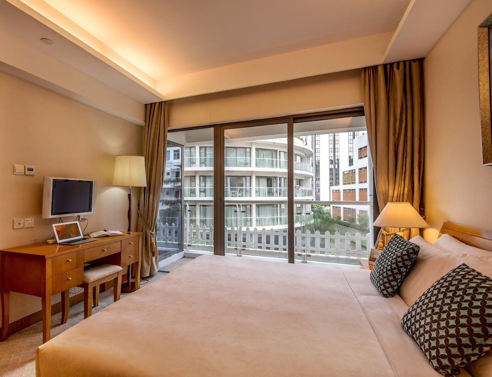 Habitación De lujo 1 dormitorio con balcón CM+ Service Apartment Shenzhen Taige
