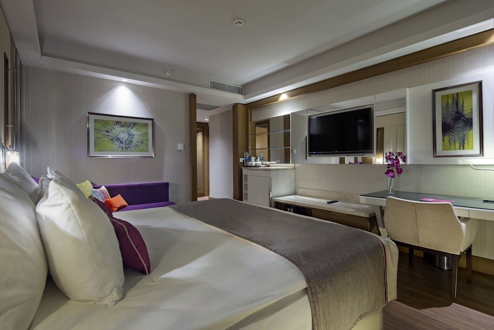 Standard Zimmer 1 Schlafzimmer mit Balkon und mit Meerblick Trendy Lara Hotel