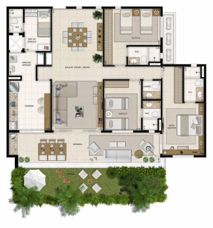 Апартаменты Mandara Kauai Apartamento Maison 148 m2