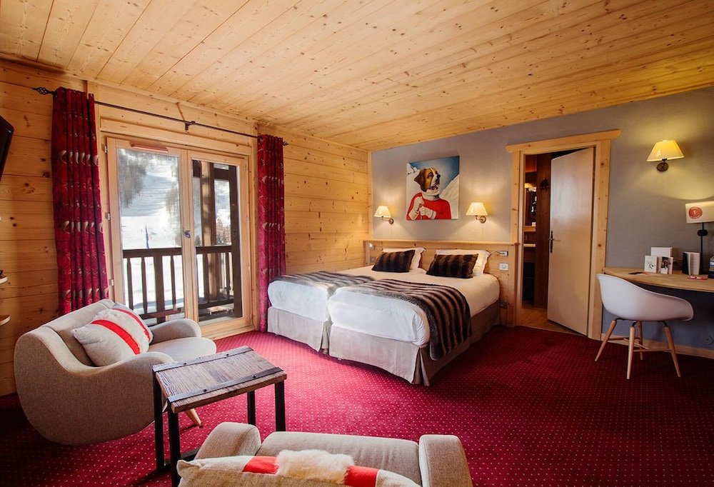 Camera doppia Comfort con vista sulle montagne Hôtel Le Samovar