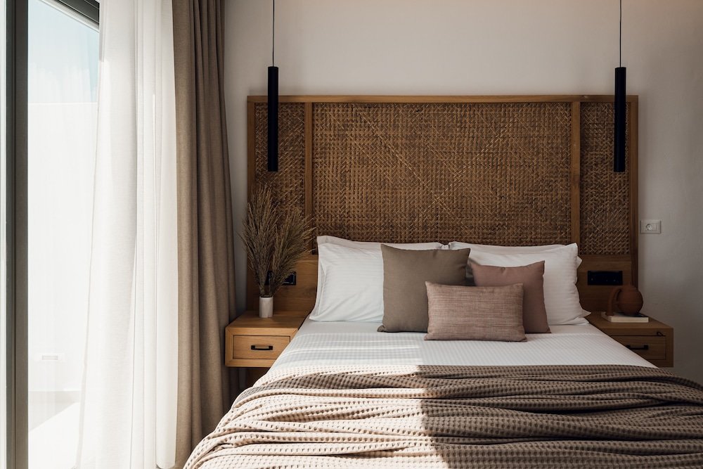 Bett im Wohnheim 6 Zimmer Sundunes Hotel Naxos