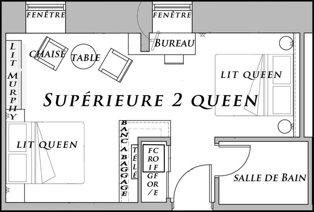 Номер Superior Hotel du Vieux Quebec