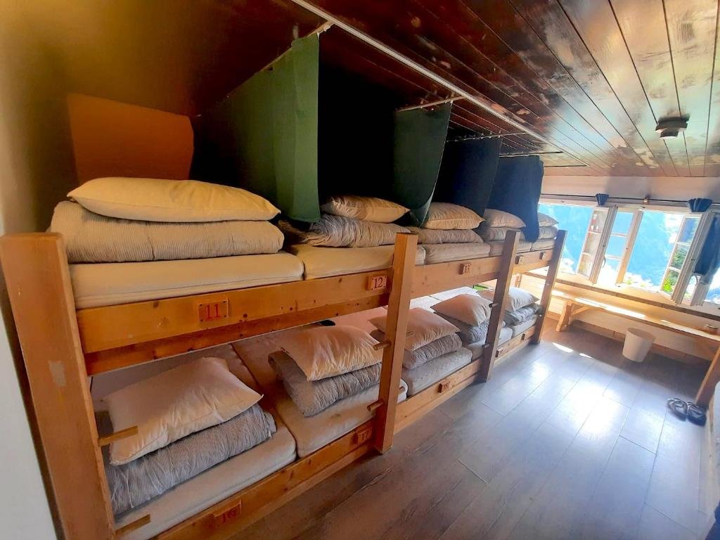 Кровать в общем номере (женский номер) Mountain Hostel Gimmelwald