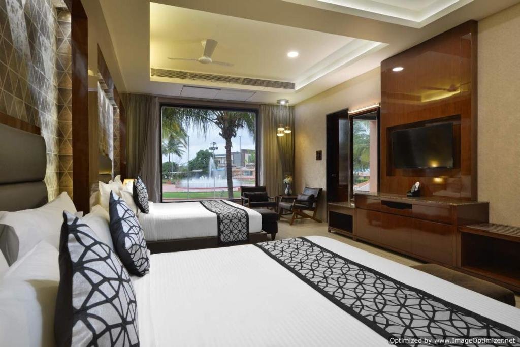 Deluxe room with garden view Treat Resort Silvassa