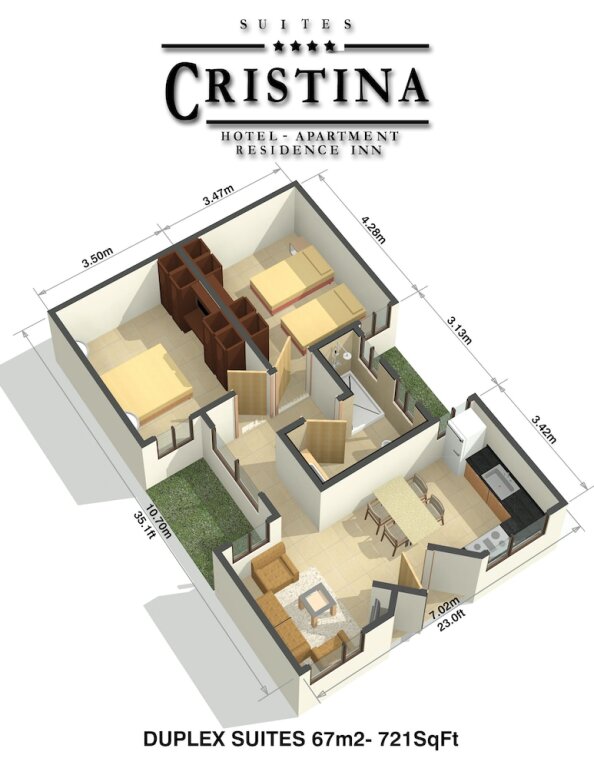Suite Hotel Residence Inn Suites Cristina